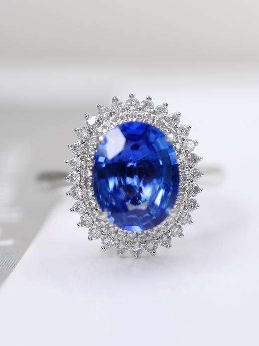 2.3ct刻面蓝宝石戒指 商品图0