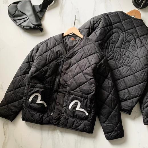 D112009秋冬款小M格子纹圆领羽绒棉夹克外套男女同款 商品图3