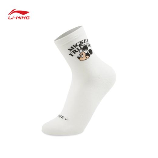 李宁｜迪士尼米奇联名系列抗菌中袜三双装（特殊产品不予退换货）AWTV131 商品图6
