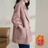 2025秋冬季新款粉色毛呢大衣女小个子中长款气质休闲呢外套 商品缩略图4