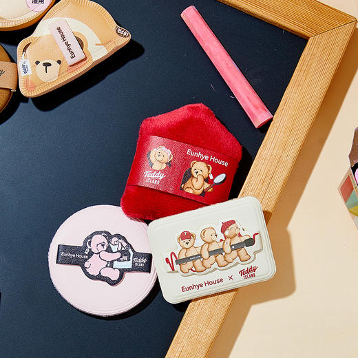 臭美熊短绒可爱粉扑-纪念日百货门店同款168094362 商品图3