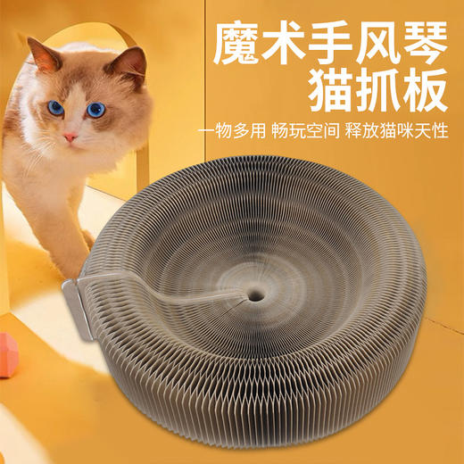 创意手风琴猫抓板宠物用品解压磨爪瓦楞纸猫猫专用玩具用品新款新品 商品图0