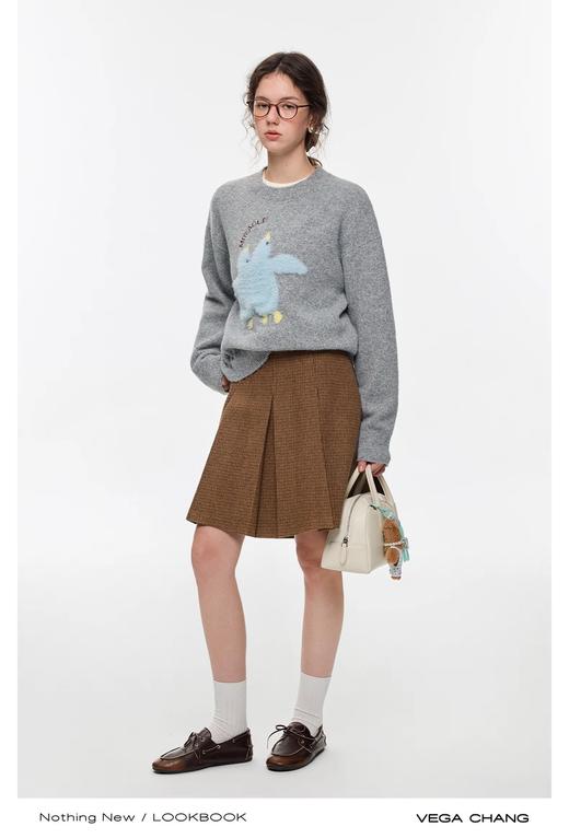 D112056针织衫女2025新款秋冬立体刺绣针织衫 商品图5