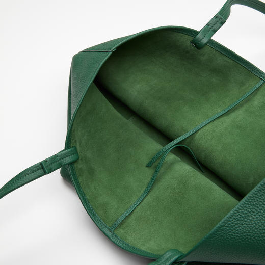 ROMI STUDIO 首饰袋 细腻肌理头层牛皮绿色手提托特包RWBLP31642 商品图4