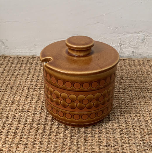 1970s英国Hornsea Saffron系列糖罐 矮款 B0341 商品图0