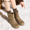 西遇加绒雪地靴女新款冬季保暖两穿短筒棉鞋内增高勃肯短靴子V2457328 商品缩略图1