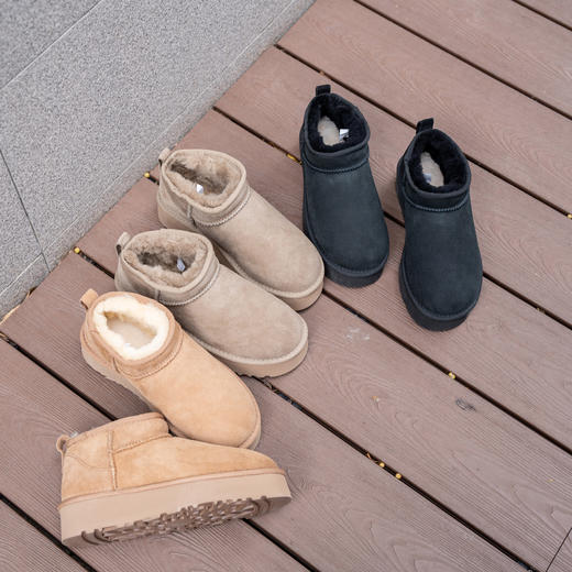 【秒杀款】 SACHA女士雪地靴 | 皮毛一体材质、柔软保暖、厚底增高、时尚百搭 商品图3