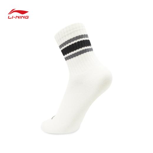 李宁运动生活系列抗菌中袜三双装（特殊产品不予退换货）AWTV123 商品图7