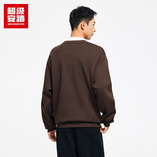 超级安踏呆萌町联名丨圆领卫衣男女同款秋冬加绒保暖宽松套头衫172548714U 商品图1