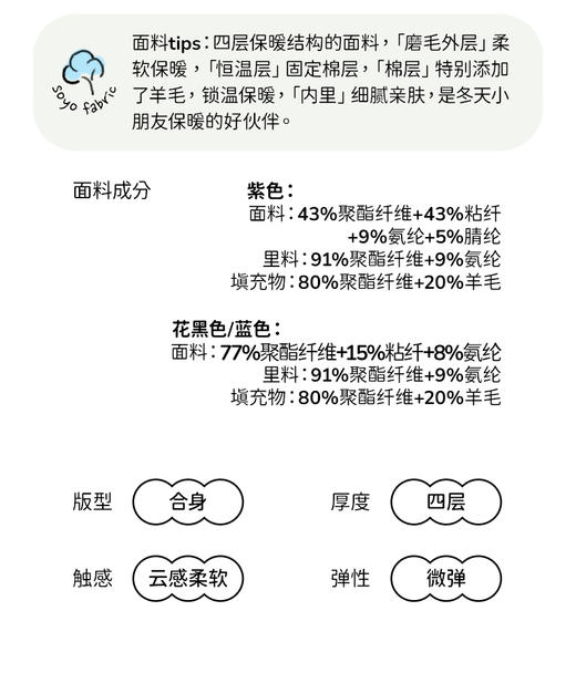 （满2件立减20元）soyo舍予良仓四层保暖双线小棉裤 商品图7