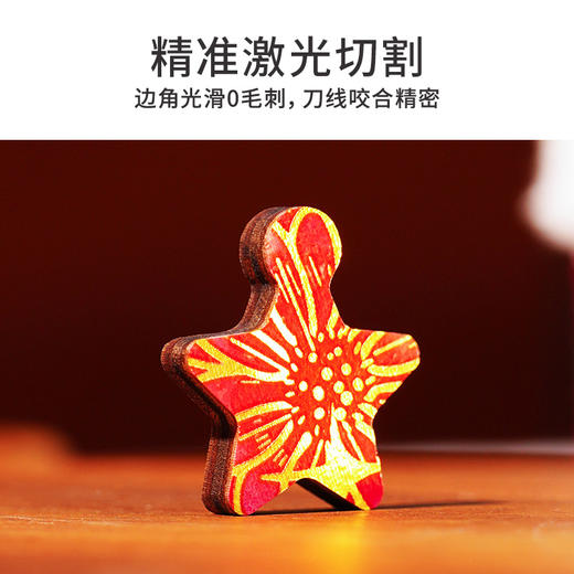 TOI图益拼图带框木质异形成人版高颜值手工diy玩具鲜花圣诞树礼物 商品图3