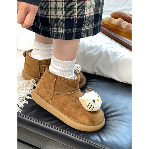 【YW】无忧购冬季Kitty加绒保暖棉鞋蓄热保暖雪地靴MIS-6058（截单后3-5天发货） 商品图8