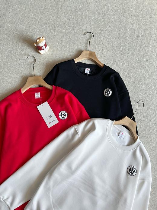Lululemon/露露男女同款 纯棉混纺圆领加绒保暖卫衣！新增加中国红配色！眼前一亮 商品图1