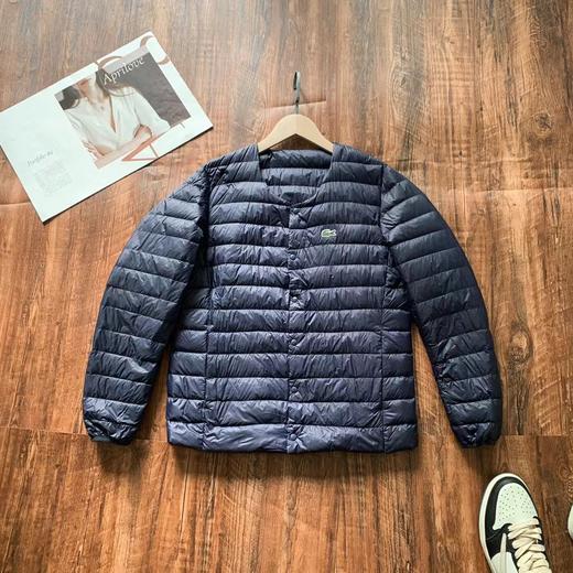 D112007秋冬新款无领休闲轻质保暖防泼水排骨纹羽绒服 商品图4