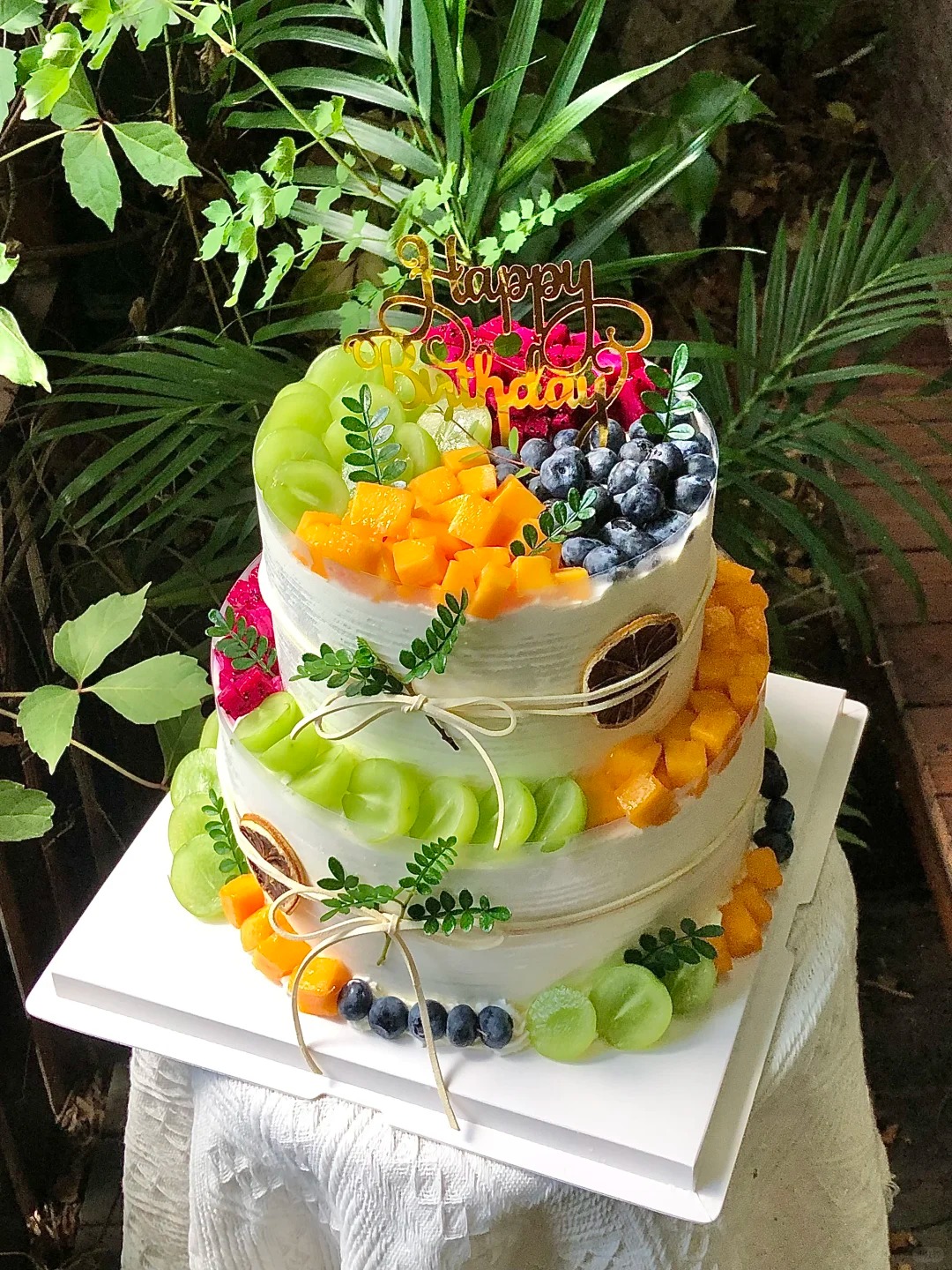 【周年庆精选】维C满满 缤纷鲜果四宫格双层蛋糕