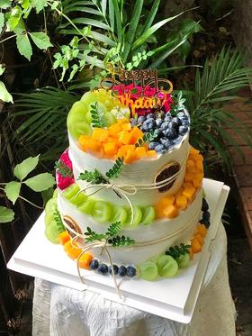 【周年庆精选】维C满满 缤纷鲜果四宫格双层蛋糕