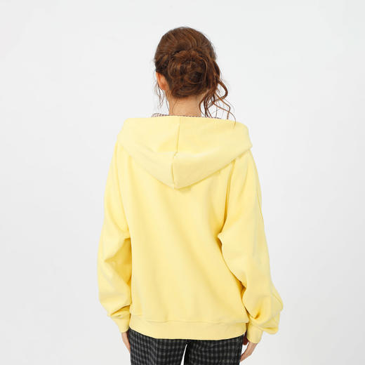 设计感连帽基本款格子拼接卫衣-纪念日百货门店同款166195629 商品图2