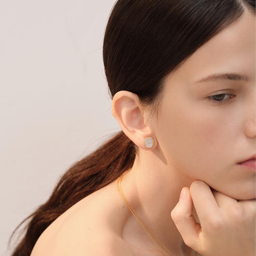 【微信专享款】ARSIS｜纯真年代系列 纽扣耳钉 商品图7