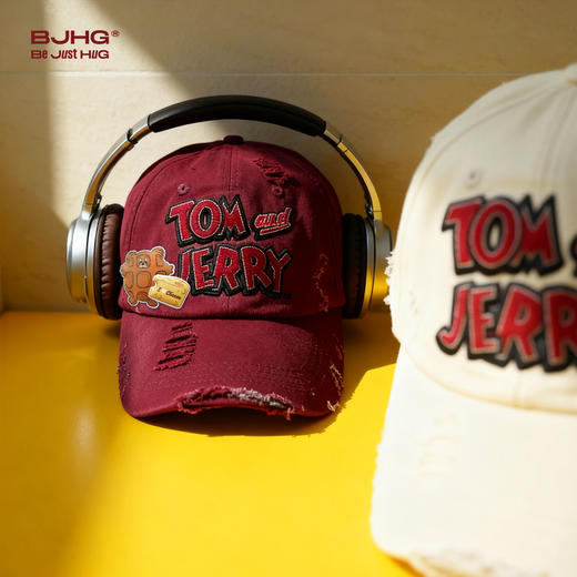 BJHG不计后果猫和老鼠联名棒球帽男款2025新款破洞高街鸭舌帽子女 商品图1
