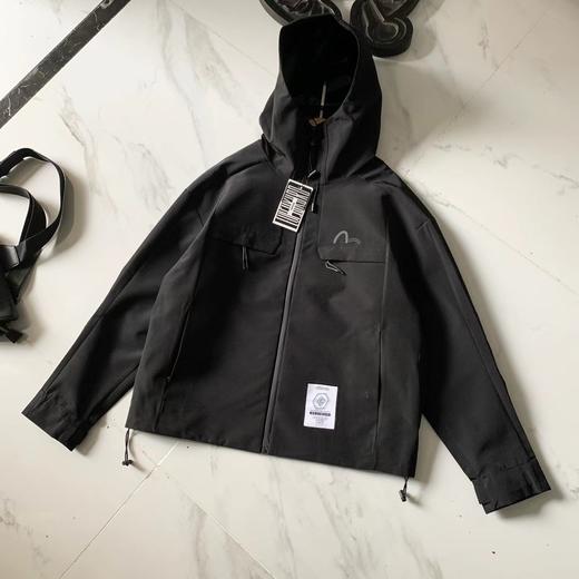 D112008秋冬新品工装风男士水感印花冲锋衣外套 商品图5