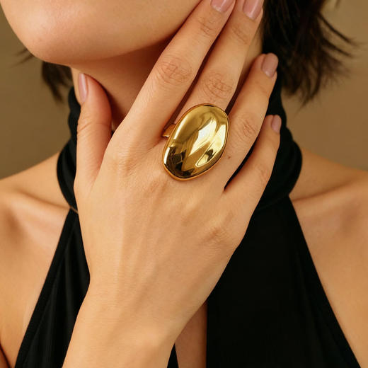 【新品上新】Mordern Art 现代艺术时期 | 星月光影戒指（金银2色） 商品图2