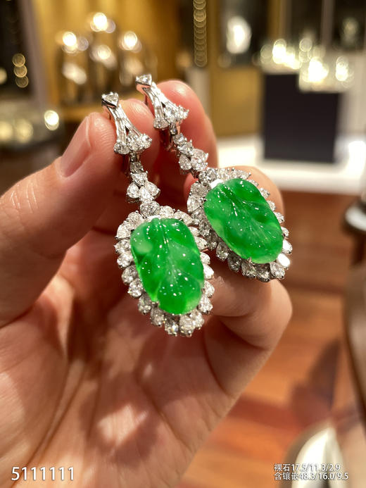 5111111、叶子耳坠。具体价格微信咨询 商品图0