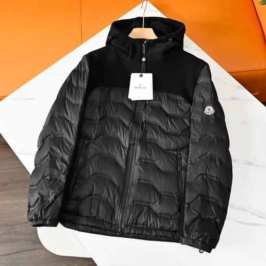 D112006冬季新款摇粒绒拼接轻薄连帽羽绒服男女同款 商品图3