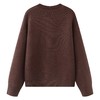 D112059棕色小熊毛巾刺绣软糯圆领毛衣女装宽松打底针织衫 商品缩略图6