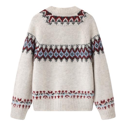 D112060立体钩花费尔岛针织开衫毛衣外套上衣女 商品图3