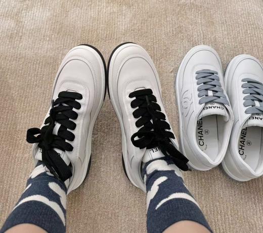 香奈儿    2024ss/  香奈儿新款全皮休闲小白鞋 运动滑板鞋 （ZX*DBG） 商品图9