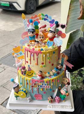 【周年庆精选】蜡笔小新系列双层蛋糕