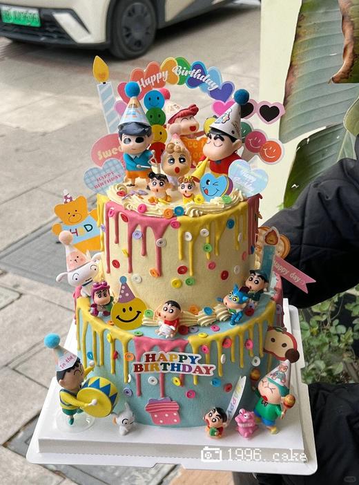 【周年庆精选】蜡笔小新系列双层蛋糕 商品图0