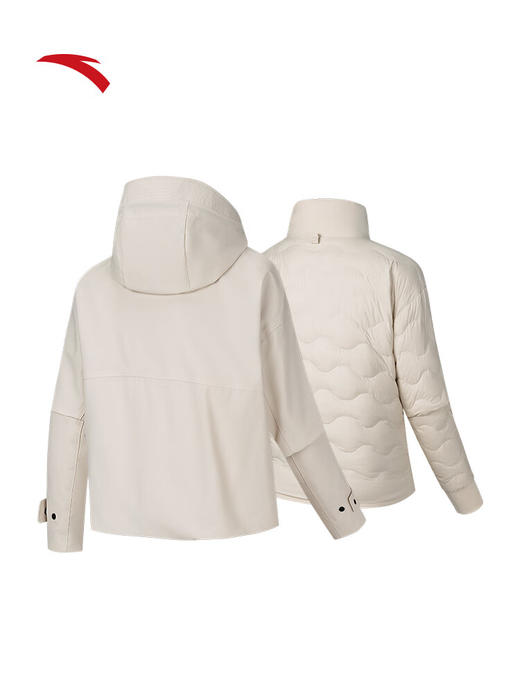 安踏（ANTA）羽绒三合一软壳衣丨85%鸭绒内胆运动外套女叠穿两件套162548605 商品图1