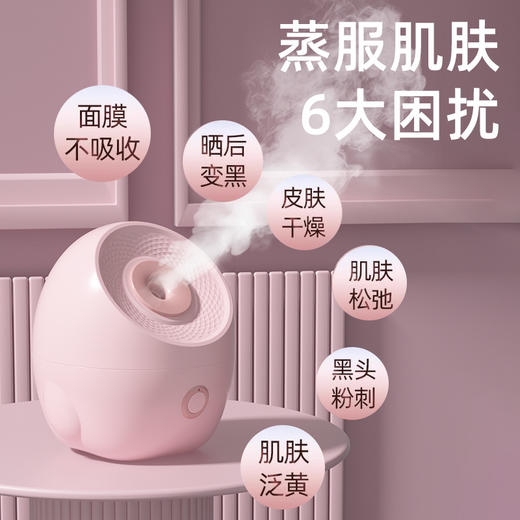 【纳米喷雾器】热喷蒸脸器蒸汽机 家用面部补水神器纳米喷雾 打开毛孔加湿器蒸脸仪 商品图1