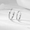 卡蒂罗KADER 光年星迹情侣对戒  莫比乌斯环925银简约磨砂设计原创开口素圈时尚百搭 恋爱频率钟爱久久 商品缩略图4