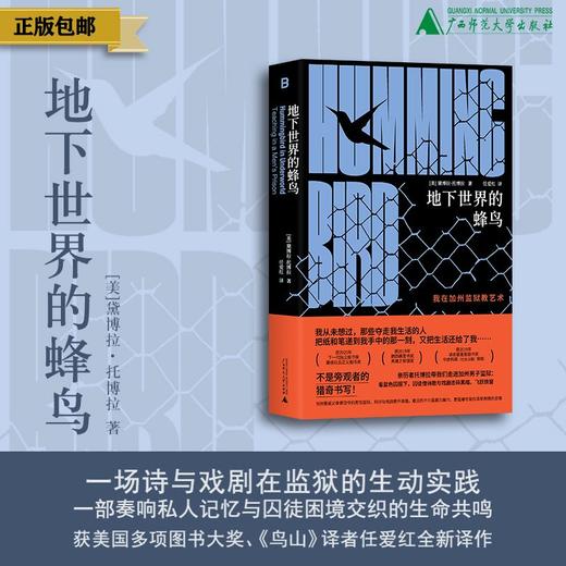 地下世界的蜂鸟 北贝  著/[美]黛博拉·托博拉  译/任爱红 女性书写、艺术先锋、 蜂鸟、监狱、监狱戏剧、艺术改造、 诗意正义、大监禁 商品图0
