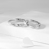 卡蒂罗KADER 光年星迹情侣对戒  莫比乌斯环925银简约磨砂设计原创开口素圈时尚百搭 恋爱频率钟爱久久 商品缩略图5