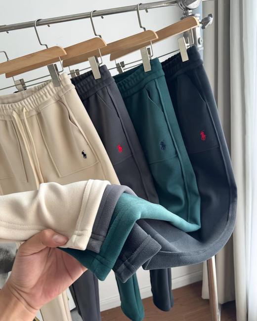 D112038小马女款刺绣德绒自发热面料小直筒裤 商品图7