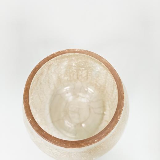 彩色花瓶冰裂纹鲜花插花摆件家居客厅餐厅玻璃装饰品 商品图2