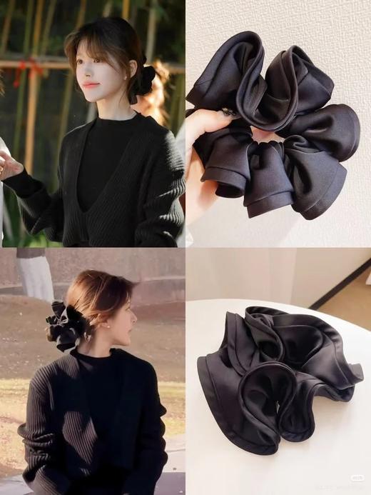 萝萝拉发饰合集 | 荷叶边、珍珠、缎面设计、通勤约会都好搭、一键fuke女主的氛围感发型！ 商品图2