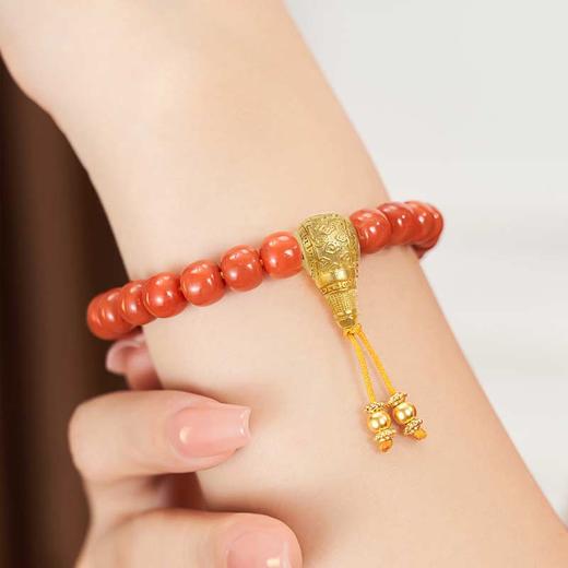 赤焰凌霄南红柿子红手串7mm 商品图1