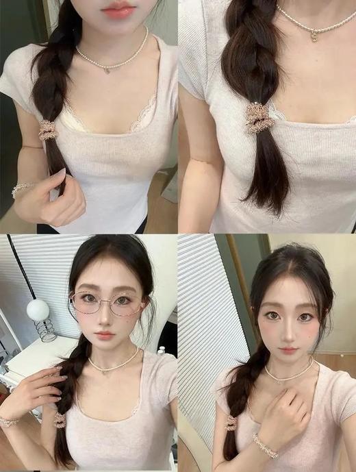 【两组包邮】萝萝拉·水晶发圈 | 不扯发友好设计、闪耀不伤发、舒适佩戴、拯救基础发型、时尚气质 商品图3