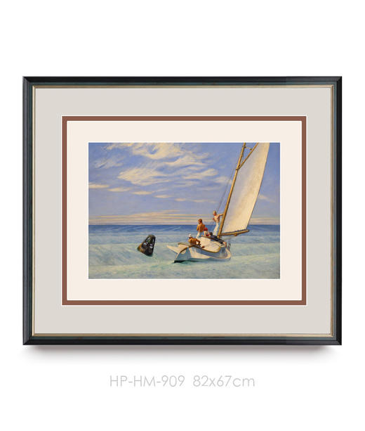 伽罗 JALO 爱德华霍普系列挂画-《涌浪》 商品图0