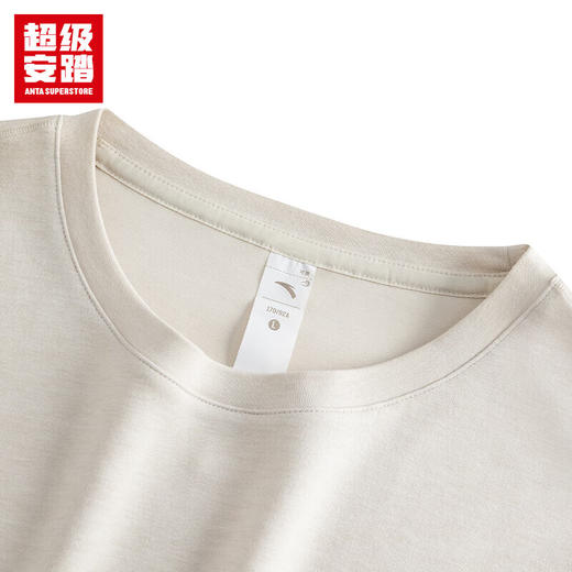 超级安踏加绒长袖T恤女士秋冬3A抗菌羊毛混纺抑菌除臭套头衫162547406U 商品图3