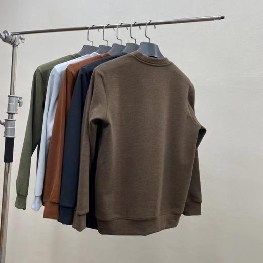 D112032男士户外运动休闲抓绒保暖长袖内搭打底衫 商品图4