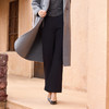 半身缘女裤 秋季修身莫代尔高腰松紧腰喇叭裤253202M10320034 商品缩略图2