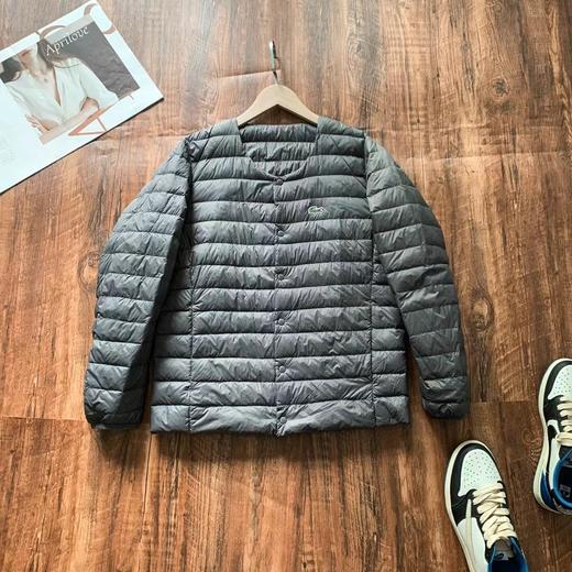 D112007秋冬新款无领休闲轻质保暖防泼水排骨纹羽绒服 商品图5