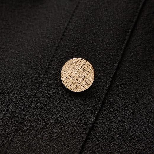 「高货wl」全新升级【铂金会员358/天猫479/差价121】(04102)洛诗琳小香风木耳花边连衣裙2025秋冬法式气质通勤百褶裙 商品图4