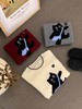 D112041宽松慵懒立体黑色小猫图案圆领毛衣针织衫 商品缩略图0