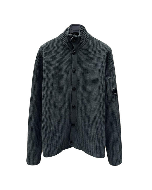 男款纽扣针织开衫毛衣he 商品图0